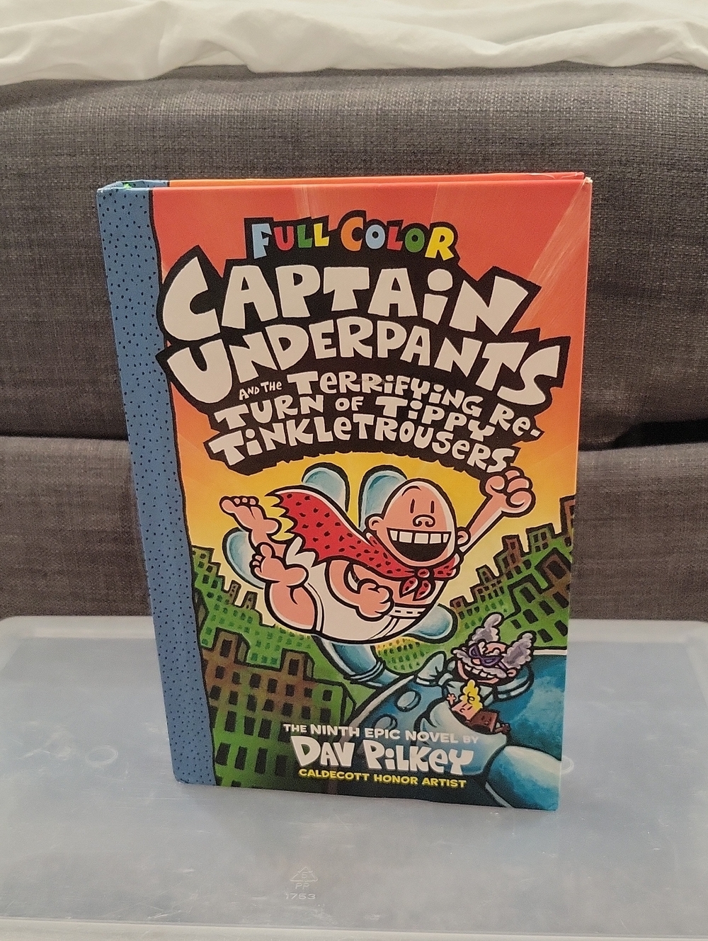 Full Color Captain Underpants Book with Red, Blue, Orange, Yellow, Green
